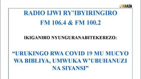 Urukingo rwa COVID-19 mu Mucyo wa Bibiliya, Umwuka w'Ubuhanuzi na Siyansi