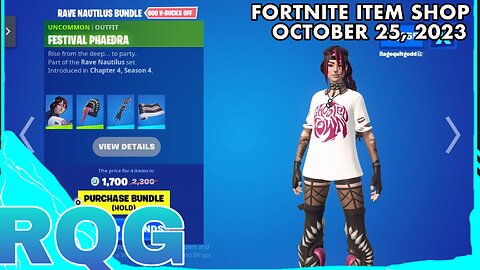 “NEW” FESTIVAL PHAEDRA IS HERE! FORTNITE ITEM SHOP (October 25, 2023)