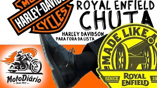 Motos Custom mais vendidas 2021. Royal Enfield CHUTA Harley Davidson da LISTA