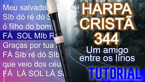 Harpa Cristã 344 - Um Amigo Entre Os Lírios - Cifra melódica