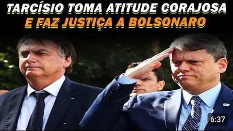 TARCÍSIO TOMA ATITUDE CORAJOSA E ANISTIA BOLSONARO