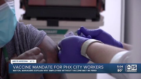 City of Phoenix implements vaccine mandate for city workers