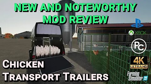 Chicken Transport Trailers | Mod Review | Farming Simulator 22