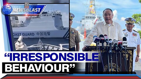 Pagharang ng China Cost Guard sa resupply mission ng Pilipinas sa Ayungin Shoal. "Irresponsible"