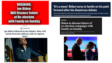 BREAKING NEWS: Joe Biden Will Discuss Future of His Re-election With Family -- Will He Drop Out?