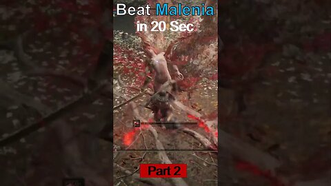 How to beat Malenia in 20sec in patch 1.09 I Elden ring Part 2 #malenia #malenia #shorts