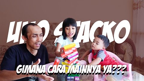 Cerita Mikaila | GAMES UNO STACKO - PAPA BISA MAINNYA GAK SIH.? KOK ROBOH TERUS STACKO NYA..