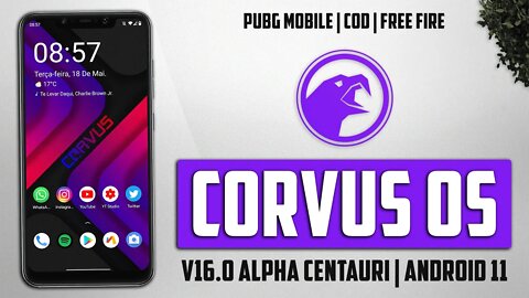 ROM Corvus OS 16.0 Alpha Centauri | Android 11 | PERFORMANCE EXTREMA PARA JOGOS!