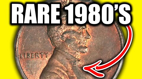 CHECK YOUR POCKET CHANGE FOR THESE RARE 1980'S PENNIES WORTH MONEY!!