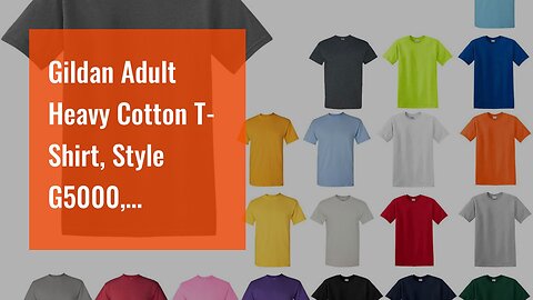 Gildan Adult Heavy Cotton T-Shirt, Style G5000, Multipack