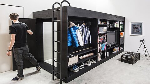 INCREDIBLE BEDROOM AND SPACE SAVING FURNITURE FOR SMALL SPACES