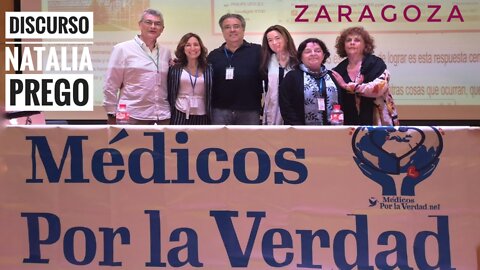 LA DRA NATALIA PREGO EN LA CONFERENCIA DE MÉDICOS POR LA VERDAD EN ZARAGOZA