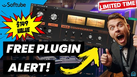 FREE PLUGIN ALERT 🚨 Softube VCA Compressor (based on the Classic dbx 160)