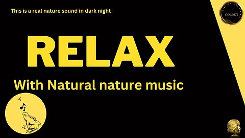 Natural Nature sound (music ) in the dark night - Be Relaxed