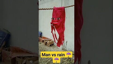 man vs rain🌧️🤣| चड्डी 🩲 स्पीक। Thethar puns |