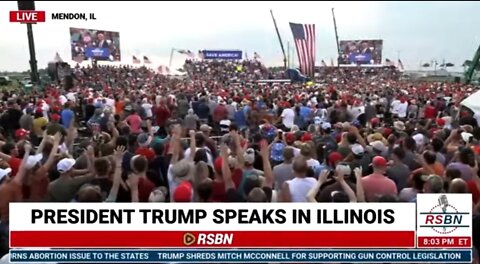 Crowd ERUPTS In 'Thank You Trump' Chant On Roe V Wade