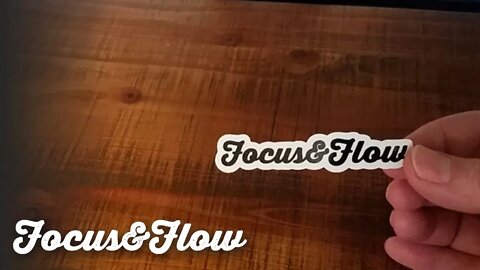 Vinyl Die Cut Stickers For Your Laptop, Phone and Notebook | Focus and Flow