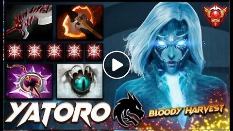 Yatoro Phantom Assassin 30 KILLS Bloody Harvest - Dota 2 Pro Gameplay