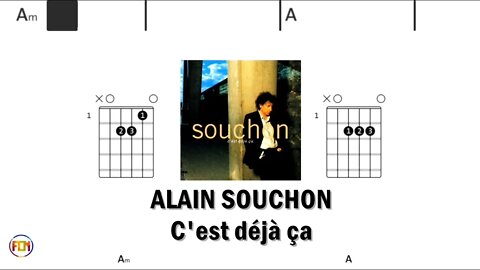 ALAIN SOUCHON C'est déjà ça - (Chords & Lyrics like a Karaoke) HD