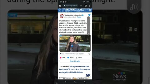 Young Canadian Reporter Suffers Medical Emergency Live on Air