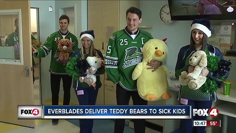 Everblades deliver teddy bears to sick kids