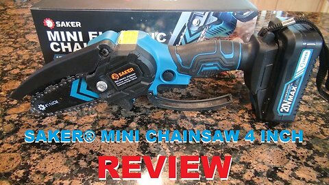 SAKER® MINI CHAINSAW 4 INCH REVIEW