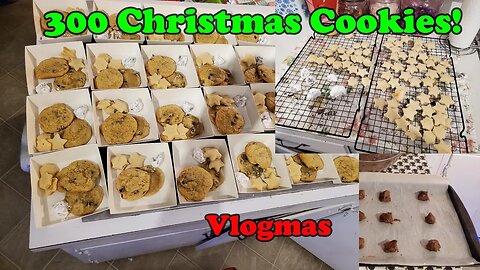 300 Christmas Cookies! | Vlogmas 2022 | Making Treat Boxes | Baking | Cookie Recipes | Family of 5