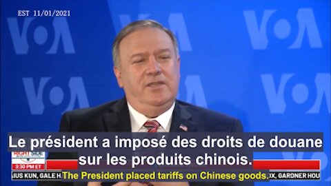 Une lettre de remerciement destinée au Secrétaire Pompeo de la part des citoyens du NEFC