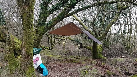 Taking the portable firepit to where it belongs . Reddacleave campsite. Dartmoor 26th March 2023.