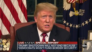 President Trump addresses nation, democrats respond