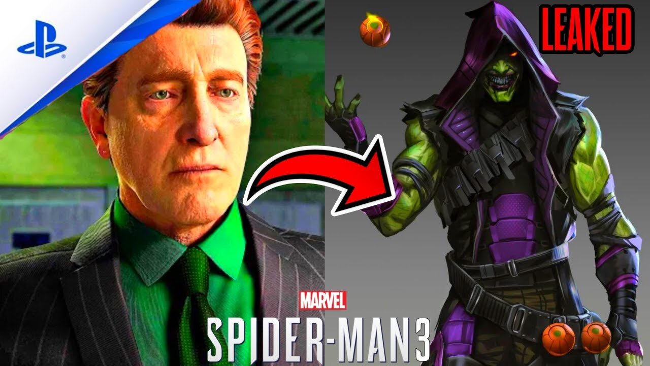 Marvel's SpiderMan 3 (PS5) Green Goblin Concept Art LEAK!