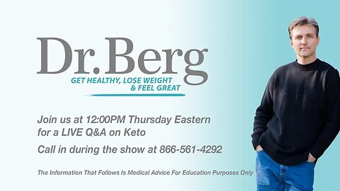 Join Dr. Berg and Karen Berg for a Q&A on Keto