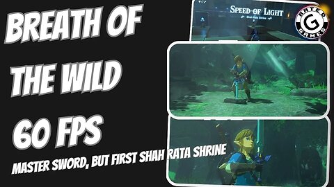 Breath of the Wild 60fps - MASTER SWORD!! But first Sheh Rata Shrine