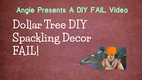 DIY Dollar Tree Spackling Decor Fail