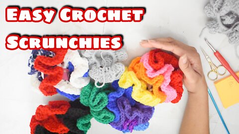 How to Crochet Scrunchies