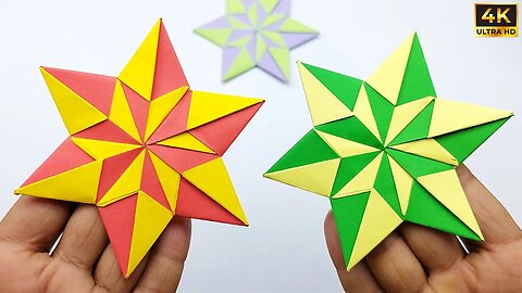 Origami Ninja Star || How to Make Paper Ninja Star || Easy Paper Crafts Without Glue