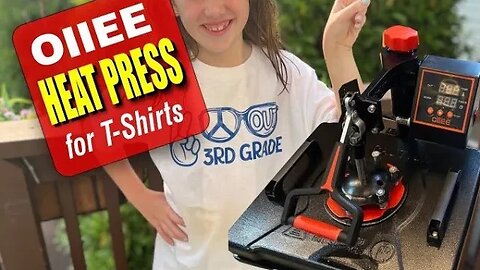 Creating Stunning Heat Transfer Vinyl T-Shirts | OIIEE 5 in 1 Heat Press Tutorial