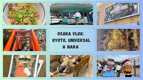 Osaka Vlog | Torii Gates, Universal Studios, Deer Park etc.