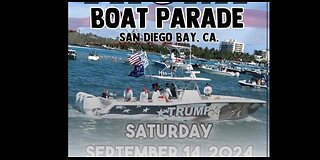 President Trump Boat Parade San Diego