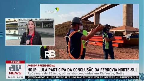 Lula participa de inauguração da Ferrovia Norte-Sul em município de Goiás