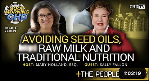 Avoiding Seed Oils, Raw Milk, And Traditional Nutrition