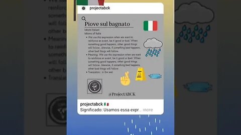 🇮🇹 Piove sul bagnato