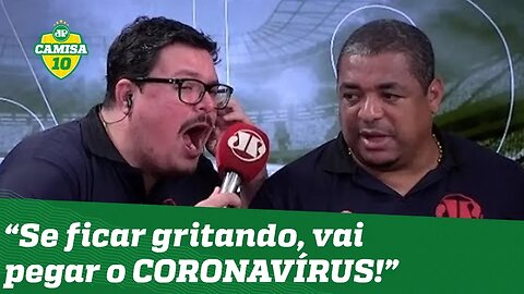 Vampeta SE IRRITA com narrador em grito de gol CONTRA o Corinthians!