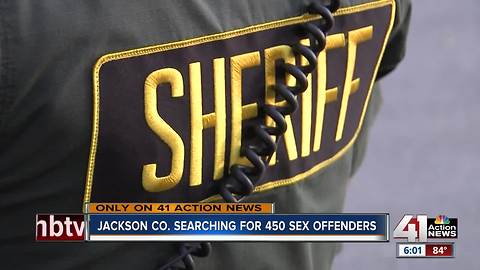 Jackson Co. searching for 450 offenders