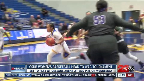 CSUB women's basketball head to WAC tournament