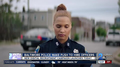 Baltimore Police make push to hire officers