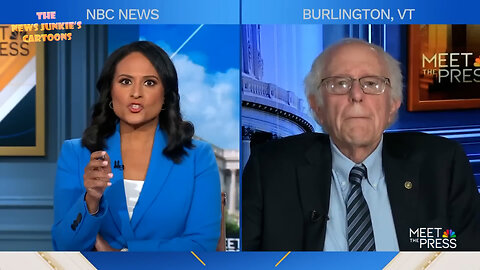 Q: Do you think that Kamala is abandoning her progressive ideals? Independent Communist Bernie Sanders: "No, I don't think she's abandoning her ideals. She's doing what she thinks is right in order to win the election."