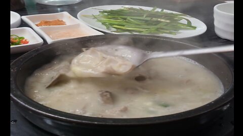 Pork intestine soup rice Korean restaurant 내장국밥