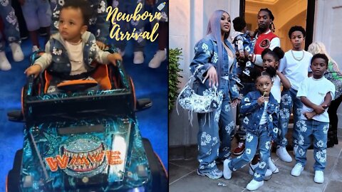 Offset & Cardi B Host Elaborate 1st B-Day Party For Son Wave! 🚘