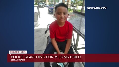 Delray Beach Police looking for missing 7-year-old boy